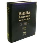 Ficha técnica e caractérísticas do produto Livro Bíblia Sagrada Ave Maria (Letra Grande) Preta