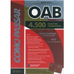 Livro - Como Passar na OAB 1ª Fase: 4.500 Questões Comentadas