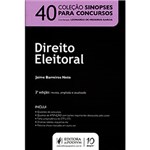 Ficha técnica e caractérísticas do produto Livro - Direito Eleitoral 40 - Coleção Sinopses para Concursos