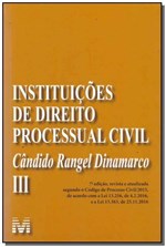 Ficha técnica e caractérísticas do produto Livro - Instituições de Direito Processual Civil - Vol. 3 - 7 Ed./2017