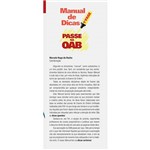 Livro - Manual de Dicas - Passe na Oab - 1ª Fase
