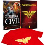 Ficha técnica e caractérísticas do produto Livro - Mulher-Maravilha + Guerra Civil + Camiseta