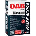 Ficha técnica e caractérísticas do produto Livro - OAB 1ª Fase: Passe Agora - Mais de 5.000 Questões Comentadas
