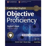 Ficha técnica e caractérísticas do produto Livro - Objective Proficiency Student's Book With Answers (with Downloadable Software)