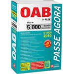 Ficha técnica e caractérísticas do produto Livro - Passe Agora Oab 1ª Fase: 5.000 Questões Comentadas