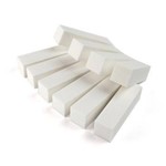 Ficha técnica e caractérísticas do produto Lixa Bloco Fecha Poros para Polimento de Unhas Acrigel Branca