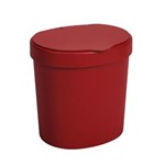Ficha técnica e caractérísticas do produto Lixeira 2,5 Litros Vermelho Bold Coza