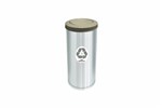 Ficha técnica e caractérísticas do produto Lixeira com Tampa Vai e Vem Inox Coleta Seletiva não Reciclável 19,5L - só Lixeiras