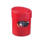 Ficha técnica e caractérísticas do produto Lixeira de Banheiro Chão 5L Automática Plástico Vermelha 10908/0053 Coza