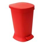 Ficha técnica e caractérísticas do produto Lixeira de Banheiro Plástico Vermelho 5L Pedal Brinox