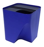 Ficha técnica e caractérísticas do produto Lixeira para Reciclagem 25 Litros Tampa Aberta - Azul