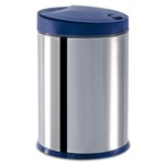 Ficha técnica e caractérísticas do produto Lixeira Press Aço Inox 4 Litros Azul 3050/262 Brinox