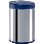 Ficha técnica e caractérísticas do produto Lixeira Press Inox com Tampa 4L Brinox Azul