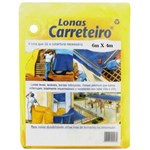 Ficha técnica e caractérísticas do produto Lona Carreteiro Amarela 6 X 4 Metros Encerado Reforçada Multiuso
