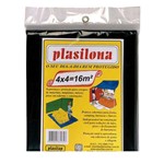 Ficha técnica e caractérísticas do produto Lona Plástica 4 X 4 M Preta Plasitap