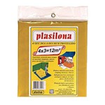 Ficha técnica e caractérísticas do produto Lona Plástica 4 X 3 M Amarela Plasitap
