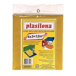Ficha técnica e caractérísticas do produto Lona plástica 4 x 3 m amarela Plasitap