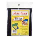 Ficha técnica e caractérísticas do produto Lona Plástica 4x3m Preto Plasitap