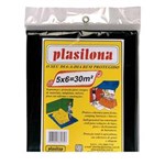 Ficha técnica e caractérísticas do produto Lona Plástica Preta 5x6m Plasitap Plasitap