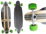Ficha técnica e caractérísticas do produto Long Board Skate Abec Rolamento Shape Rodas Verde (SKT-10) - Braslu