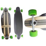 Ficha técnica e caractérísticas do produto Long Board Skate Abec Rolamento Shape Rodas Verde (SKT-10)