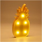 Ficha técnica e caractérísticas do produto Luminária Abajur Abacaxi com Led Mesa e Parede Decorativa