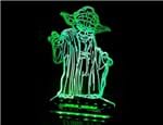 Ficha técnica e caractérísticas do produto Luminária Acrílico Star Wars Mestre Yoda