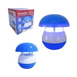 Luminária Armadilha Mata Mosquito C/ Led USB Azul 17x15 Cm de Ø