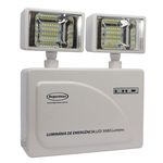 Ficha técnica e caractérísticas do produto Luminária de Emergência LED 3000 Lumens e 2 Faróis Segurimax