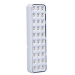 Ficha técnica e caractérísticas do produto Luminária de Emergência LED Bivolt 30 Leds – Luatek