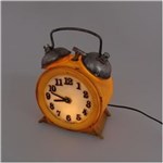 Ficha técnica e caractérísticas do produto Luminária de Mesa com Relógio Amarelo