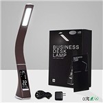 Ficha técnica e caractérísticas do produto Luminária de Mesa com Relógio Despertador Led Soft Eye Protection YZ-U2 (Marrom)