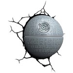 Ficha técnica e caractérísticas do produto Luminária de Parede Star Wars Estrela da Morte Cinza - 3D LIGHT FX