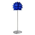 Ficha técnica e caractérísticas do produto Luminária de Pedestal Lotus Azul 1,60m com Base em Alumínio Avelis - Bivolt