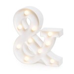 Ficha técnica e caractérísticas do produto Luminária Decorativa Letra e Comercial Luminosa Led 3d