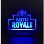 Luminária Fortnite Battle Royale em Acrílico/Led