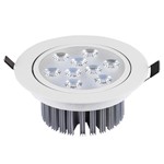 Ficha técnica e caractérísticas do produto Luminária LED Downlight 9W, Redondo - CTB