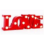Ficha técnica e caractérísticas do produto Luminaria Led Love Amor Decorativa 3d Abajur com 11 Leds para Mesa ou Parede