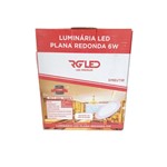 Ficha técnica e caractérísticas do produto Luminária LED Redonda 6W 3000K Embutir - RG LED