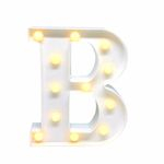 Ficha técnica e caractérísticas do produto Luminária Letra B Led Decorativa Luminoso Festa Decoração