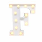 Ficha técnica e caractérísticas do produto Luminária Letra F Led Decorativa Luminoso Festa Decoração