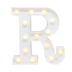 Ficha técnica e caractérísticas do produto Luminária Letra R de Led Decorativa Luminoso Festa Decoração