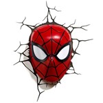 Ficha técnica e caractérísticas do produto Luminária Marvel - Máscara Homem Aranha - 3d Light Fx