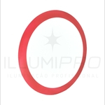Ficha técnica e caractérísticas do produto Luminária Painel Led 12w Embutir Redondo Frio Vermelho