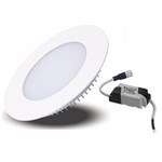 Ficha técnica e caractérísticas do produto Luminária Painel Led Plafon de Embutir Quadrado 6W Branco Frio