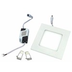 Ficha técnica e caractérísticas do produto Luminária Painel Led Plafon de Embutir Quadrado 3w Branco Frio
