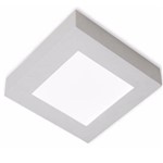 Ficha técnica e caractérísticas do produto Luminária Painel Plafon Led Quadrado Sobrepor - 12w - 6500k