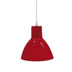 Ficha técnica e caractérísticas do produto Luminária Pendente Cônico Taschibra TD 622 Bivolt 1 Lâmpada Vermelha