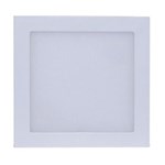 Ficha técnica e caractérísticas do produto Luminária Plafon LED Quadrado Sobrepor 18w Branco Frio 6500k