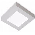 Ficha técnica e caractérísticas do produto Luminária Plafon LED Quadrado Sobrepor 12w Branco Frio 6500k